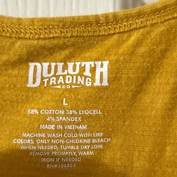 Duluth Trading Co Woman’s To ‘n’ Flow Maxi Dress - Mustard Yellow Size L - Picture 4 of 7